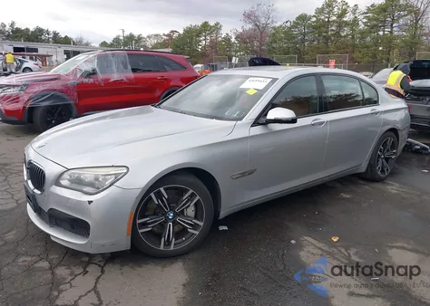 2013 BMW 750Li xDrive из США, поврежденный, VIN WBAYF8C50DD140147